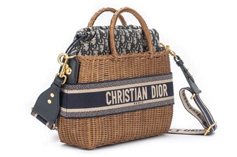 basket dior femme haute|dior wicker basket bag.